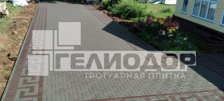 Брусчатка 2П6Ф 200*100*60 коричневая - фото 7