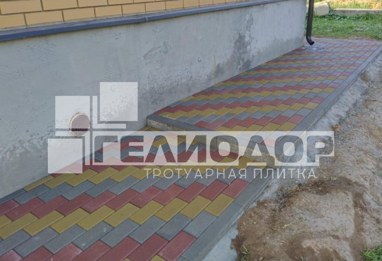 Брусчатка 2П4Ф 200*100*40 красная - фото 2