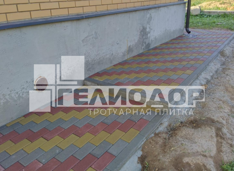 Брусчатка 2П4Ф 200*100*40 желтая - фото 2