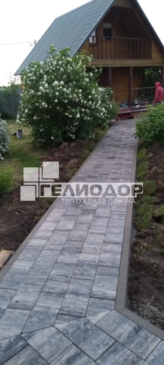 Тротуарная плитка Прямоугольник 4П6ф 400*200*60 Колормикс №5 - фото 4